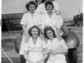 BRD Site BW girls from canteen on BRD site early 1950s photo John Cotterill